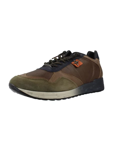 Sneakersy Cetti skórzane brązowe