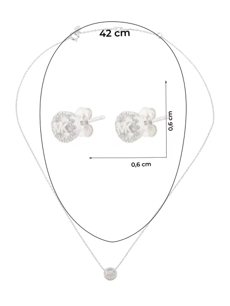 Palton Michael Kors transparente argintiu