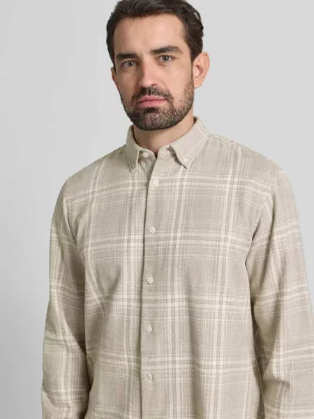 Koszula casualowa o kroju regular fit z czystej bawełny ekologicznej model ‘REGNOAH’ Selected Homme biała