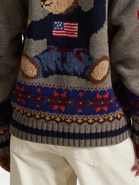 Slip de baie Polo Ralph Lauren alergare cu cordon cu imagine alb