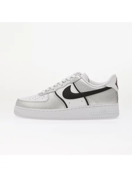 Sneakers Nike Air Force 1 Metallic Silver/ Black-White EUR 45 alb