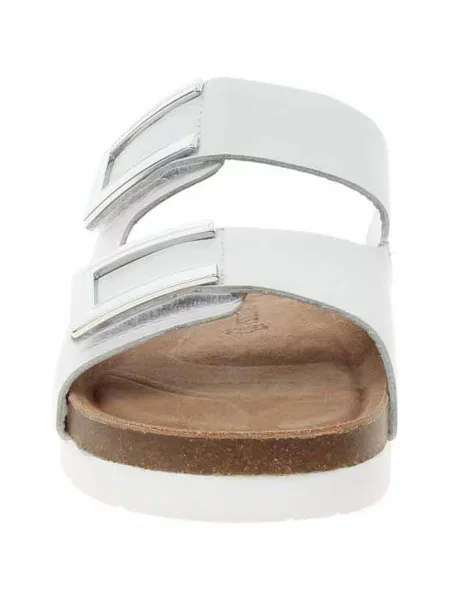 Pantofle Marco Tozzi bílé