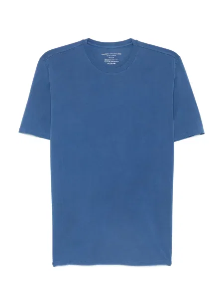 Tricou Majestic Filatures cu decolteu rotund albastru