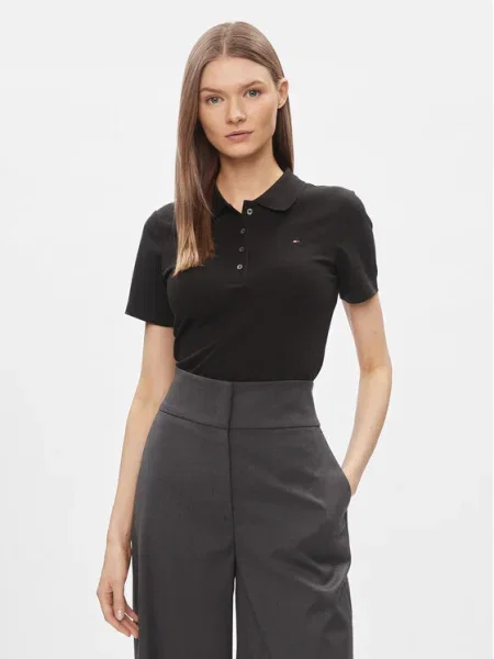 Tommy Hilfiger Tricou polo negru