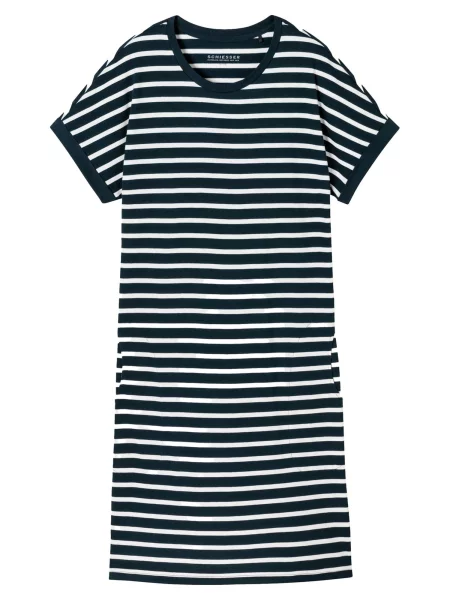 SCHIESSER Noční košilka Casual Essentials tmavě modrá