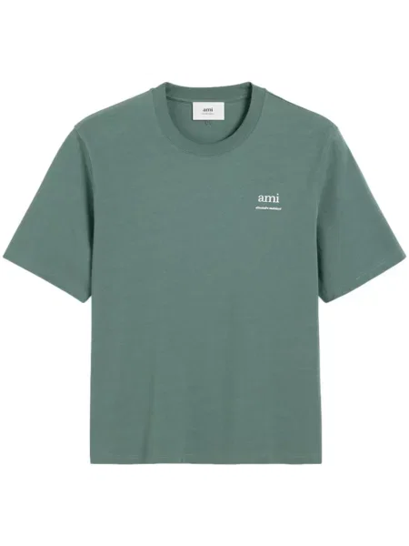 Tricou Ami Paris cu imagine verde