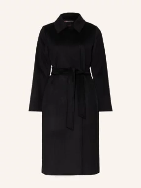 Max Mara Studio Vlněný Kabát černá