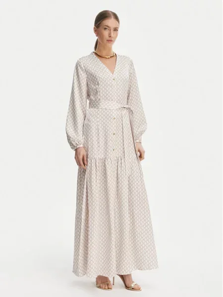 Marciano Guess Sukienka koszulowa Écru beżowa