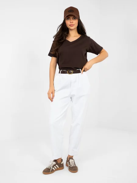 Pantaloni Italy Moda alb