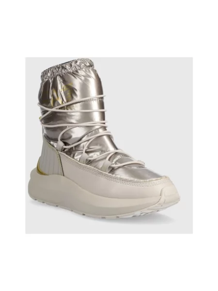 Emporio Armani śniegowce srebrny szare