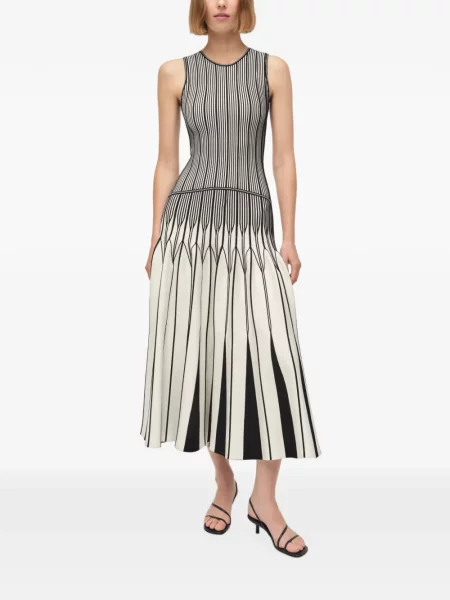 Rochie midi Simkhai tricotate alb