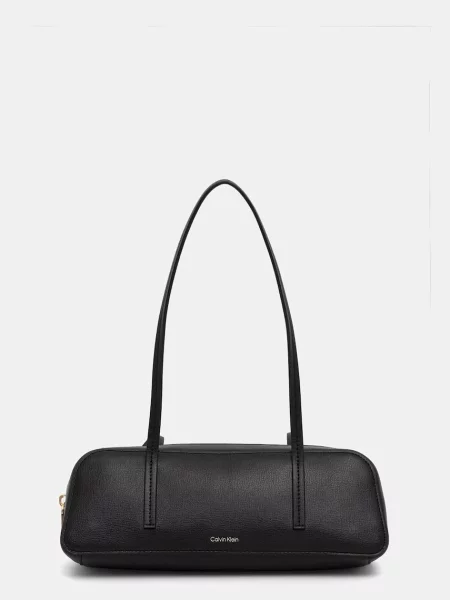 Calvin Klein Geantă Foil Logo Bauletto negru