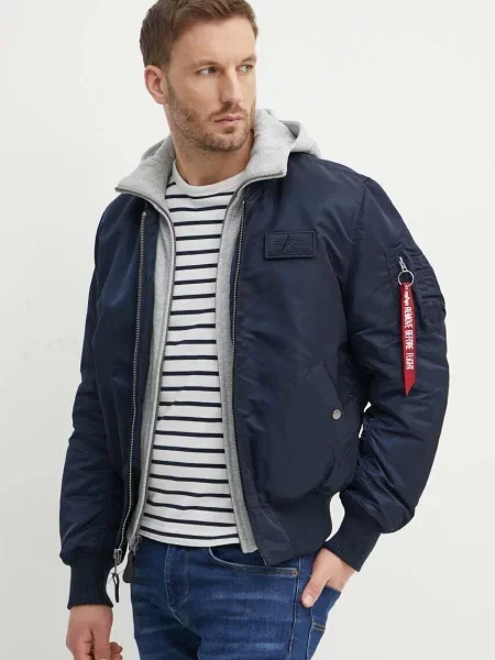 Alpha Industries geacă bomber D-Tec bărbați de iarnă albastru