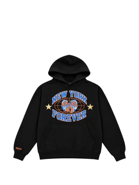 Mikina s kapucí Mitchell & Ness černá