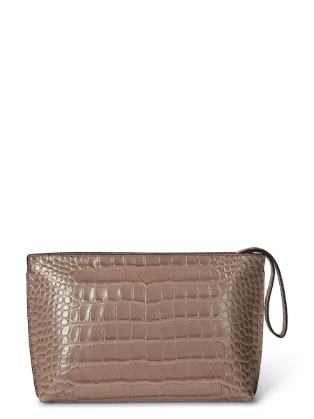 Шкіряна сумка Lauren Ralph Lauren чорний