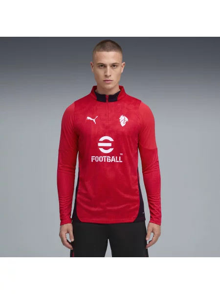 Bluza treningowa z zamkiem AC Milan PUMA czarna