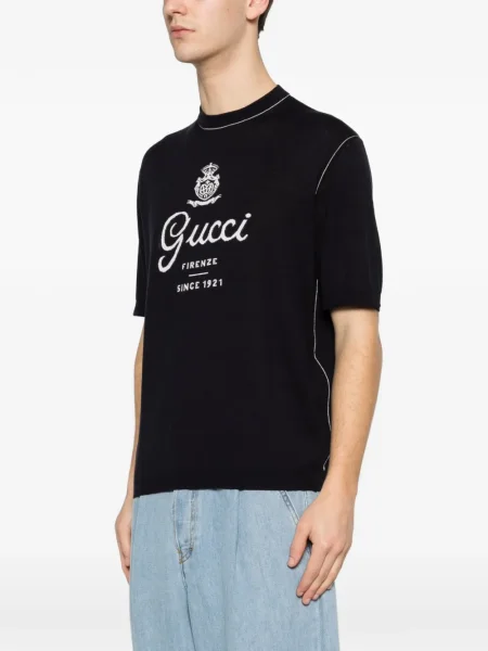 Tricou Gucci cu autograf albastru