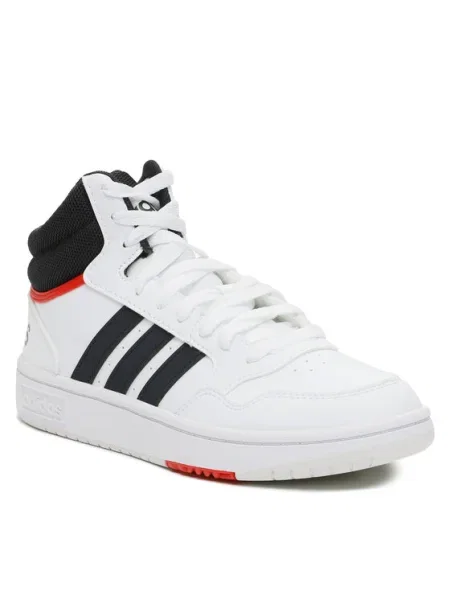 Adidas Pantofi Hoops Mid alb