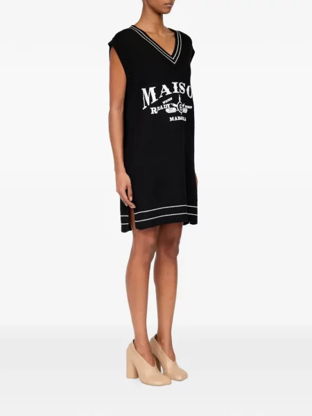 Rochie Mm6 Maison Margiela tricotate negru