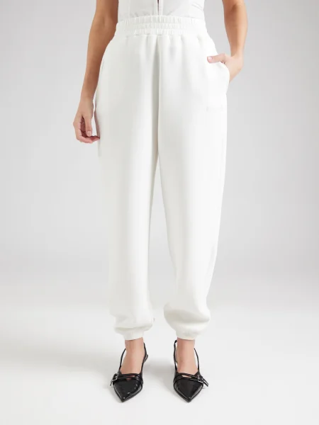 GUESS Pantaloni CECILIA argintiu alb