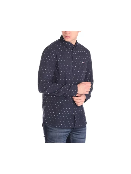 Koszula Tommy Hilfiger z długim rękawem casual niebieska