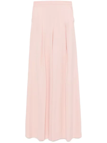 Pantaloni palazzo Giambattista Valli plisat roz