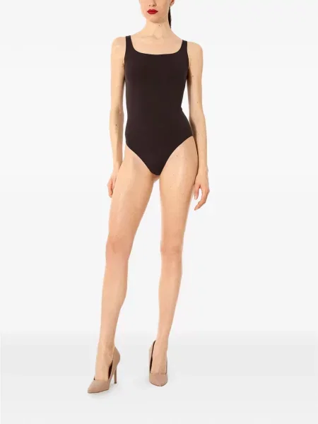 Body Wolford fără mâneci maro