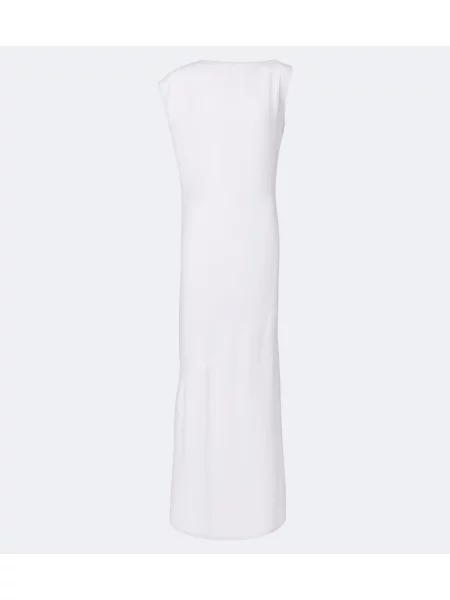 Rochie maxi Jacquemus din jerseu alb