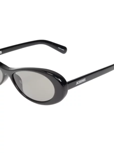 Ochelari de soare Jacquemus cu imagine negru