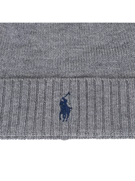 Gyapjú sapka Polo Ralph Lauren szürke