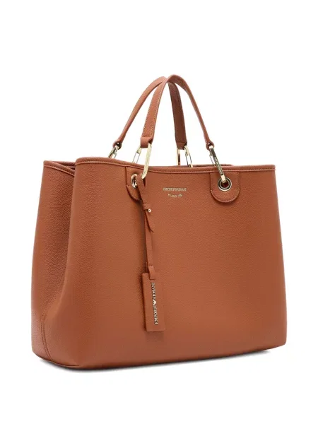Geantă Emporio Armani din piele maro