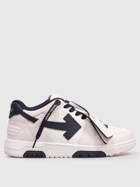 Шкіряні кросівки Out Of Office Off-white рожеві