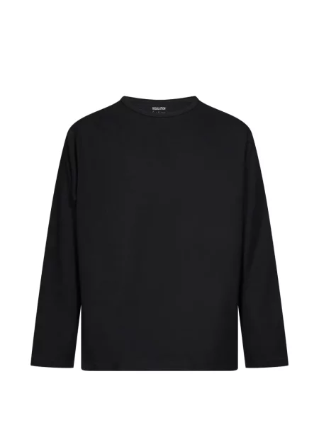 Lung tricou Yohji Yamamoto cu autograf negru