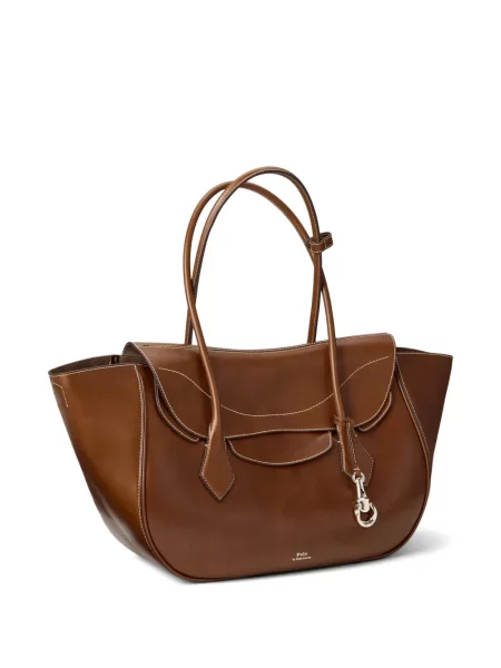 Kožne čarape Polo Ralph Lauren s cvjetnim printom lepršave bijela