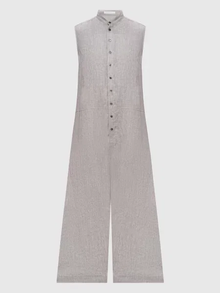 Льняной комбинезон Intoca серый