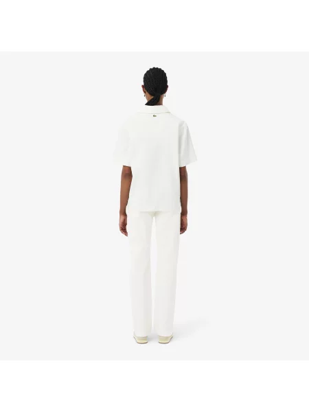 Прямые джинсы Lacoste белые