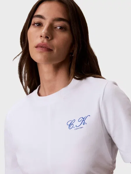 Футболка Calvin Klein Jeans з лого біла