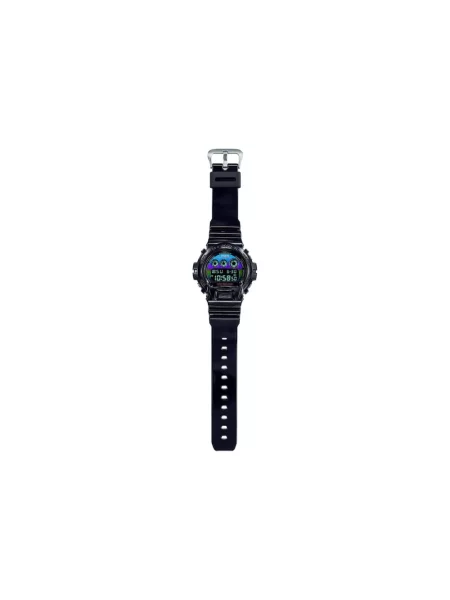 Lniany zegarek Casio czarny
