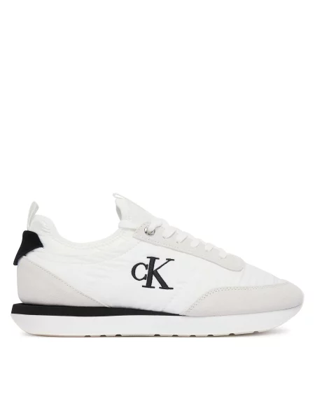 Calvin Klein Tenisky světle šedá / černá bílá
