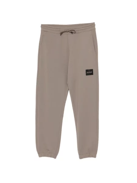 Șnur de strângere pantaloni cu șnur Hugo cu autograf maro