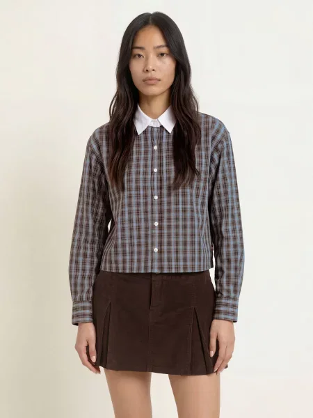 Levi's® Košilová Halenka Harlie / krémová / tyrkysová hnědá
