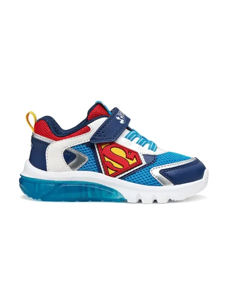 Geox tenisky CIBERDRON x Superman modré