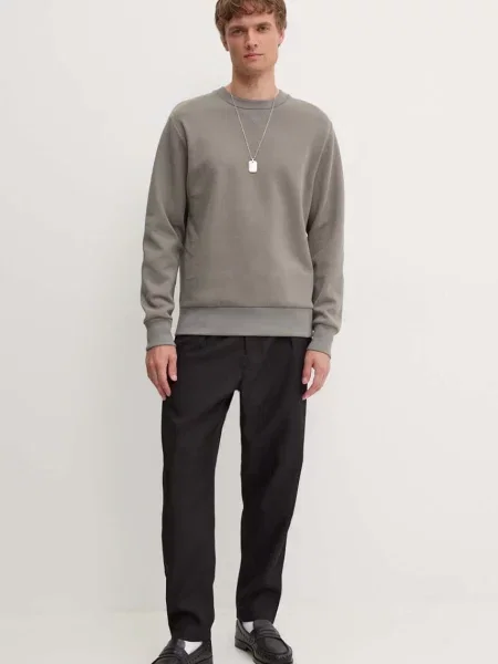 Кофта A.P.C. Sweat Duck однотонна сірий