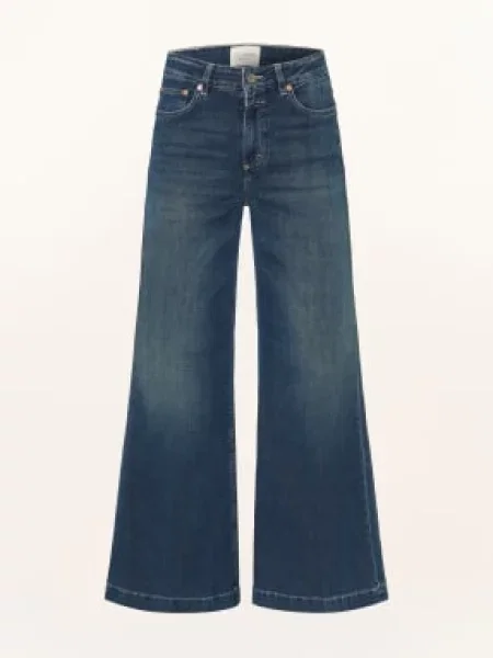 Closed Dżinsy Z Szerokimi Nogawkami Glow Up blau niebieskie