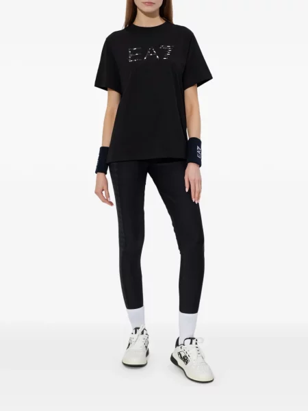 Tricou Ea7 Emporio Armani cu autograf negru