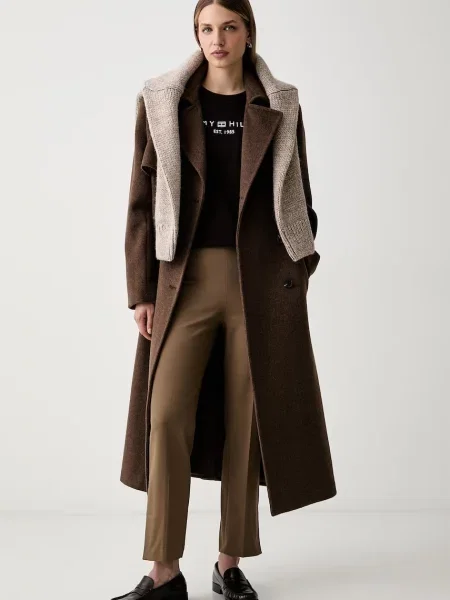 Tommy Hilfiger tričko hnědé
