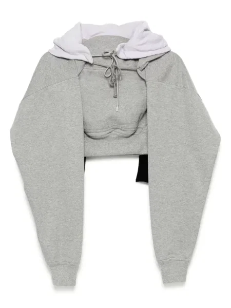 Szal Meryll Rogge z kapturem szara