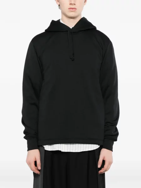 Асиметричен суичър с качулка Comme Des Garçons Homme Plus черно