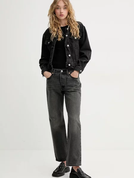 Levi's blugi regular pentru femei gri
