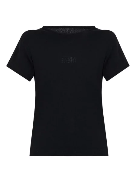 Tricou Mm6 Maison Margiela scurt negru